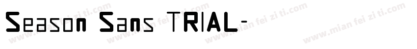 Season Sans TRIAL字体转换